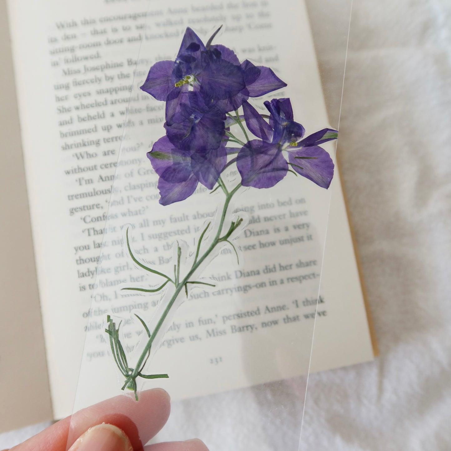"Mountain Blooms" Larkspur Bookmark