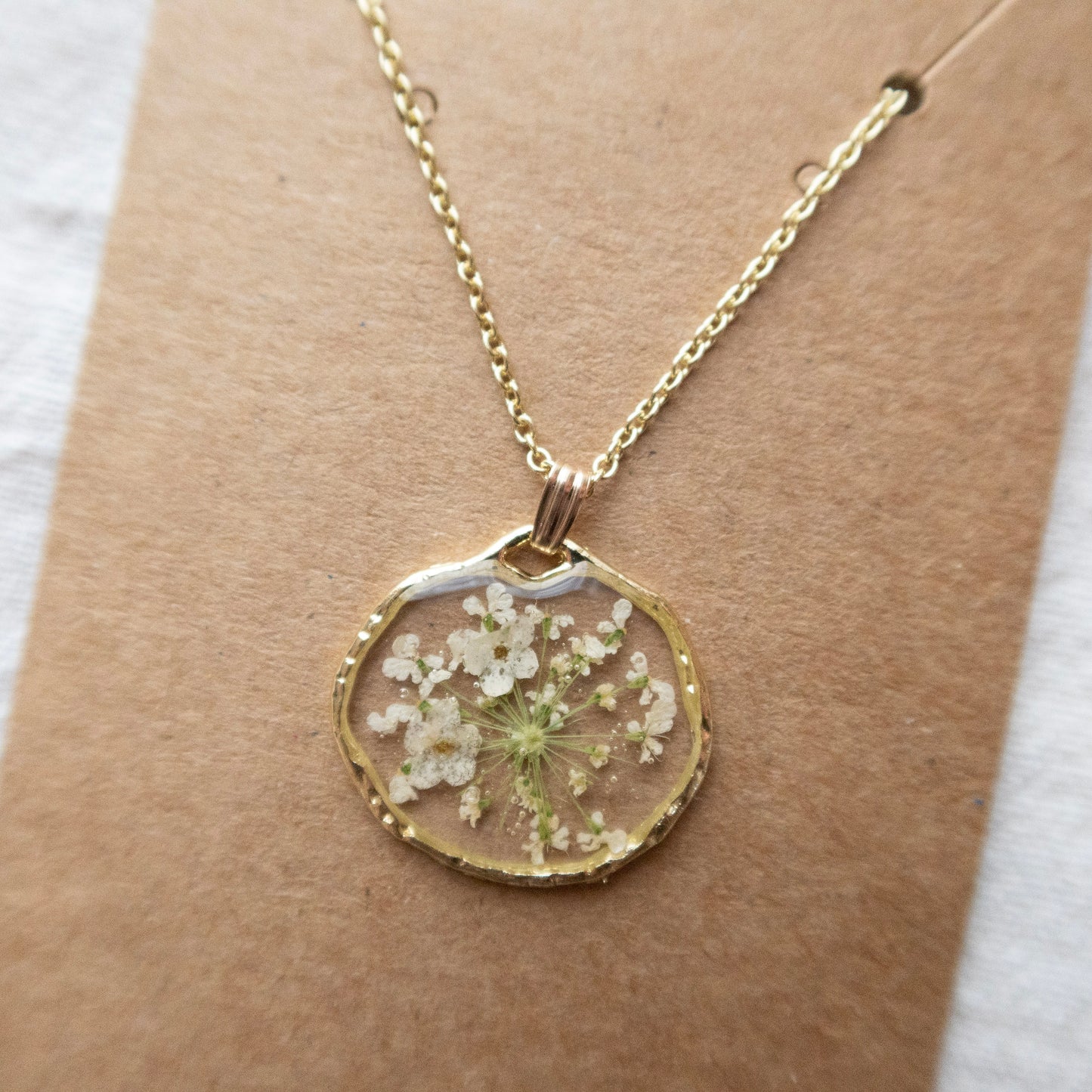 The Trouvaille White Forget Me Not Necklace