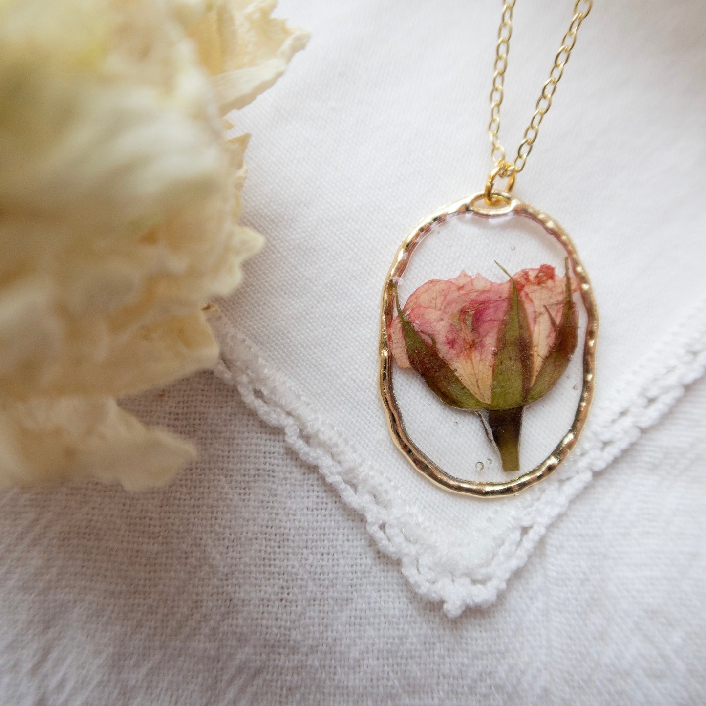 Pink Rose Pendant