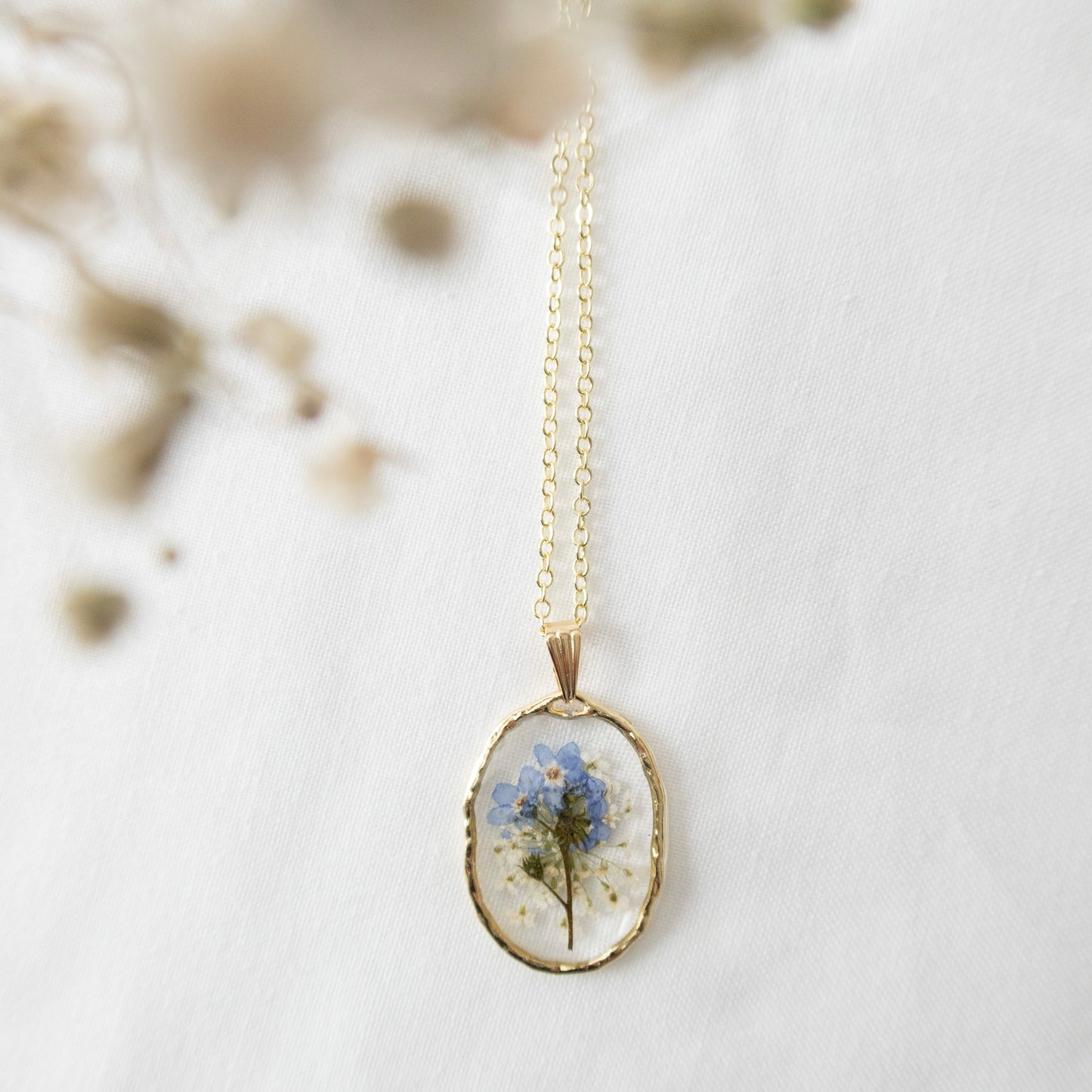 Forget me Not Bouquet Pendant