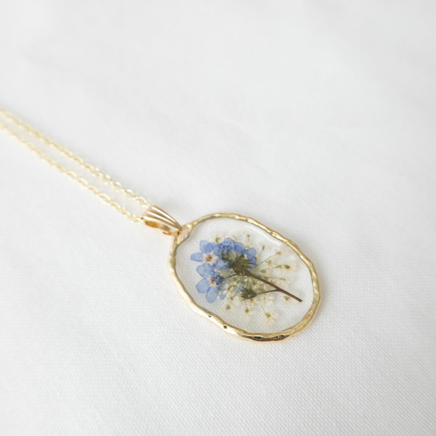Forget me Not Bouquet Pendant