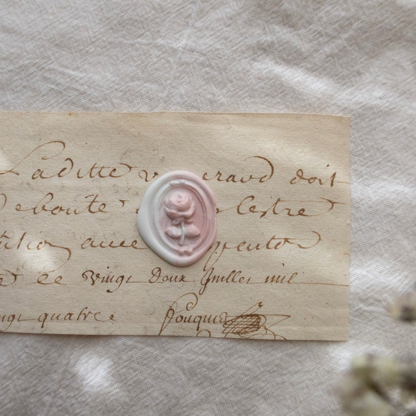 Vintage Rose Wax Seal