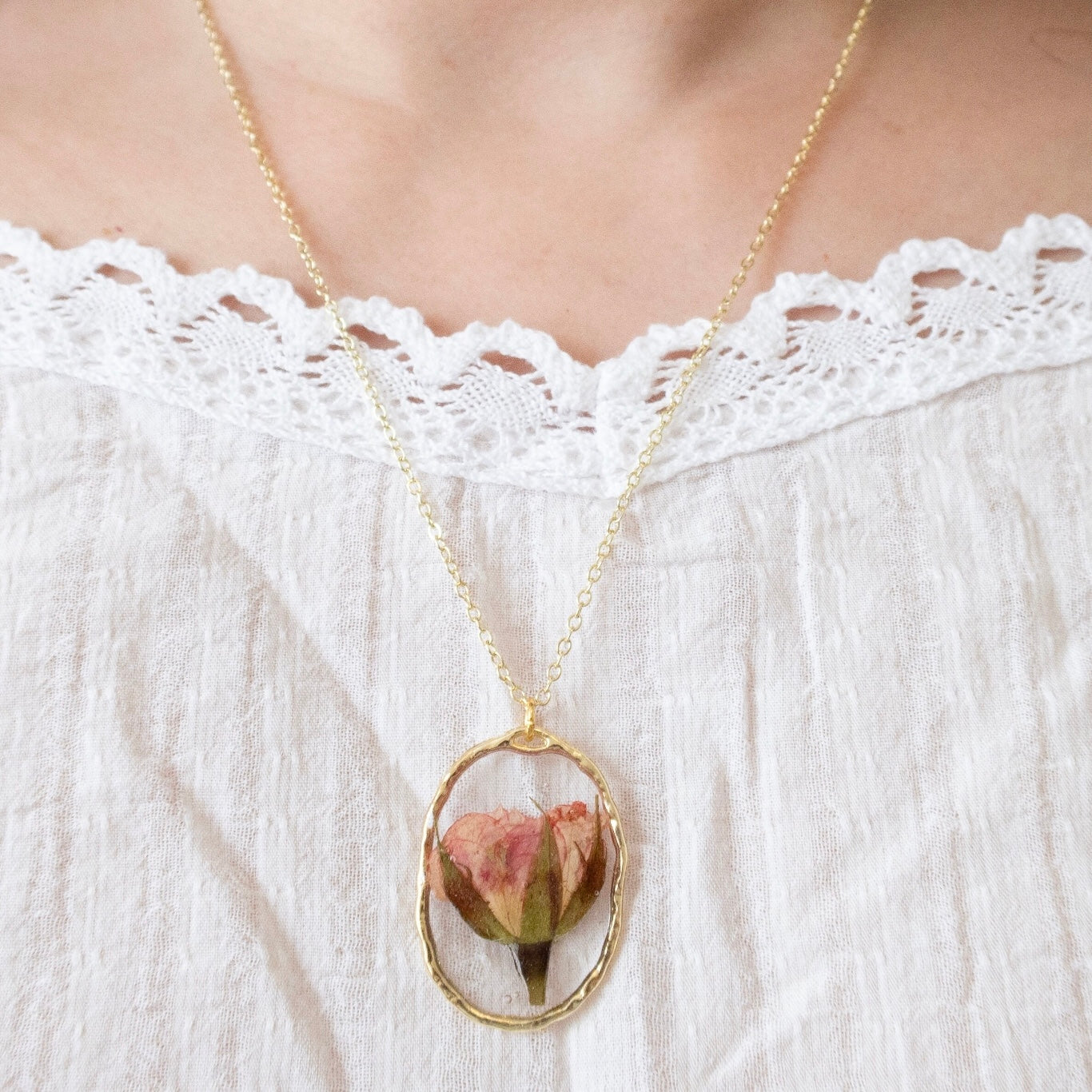 Pink Rose Pendant