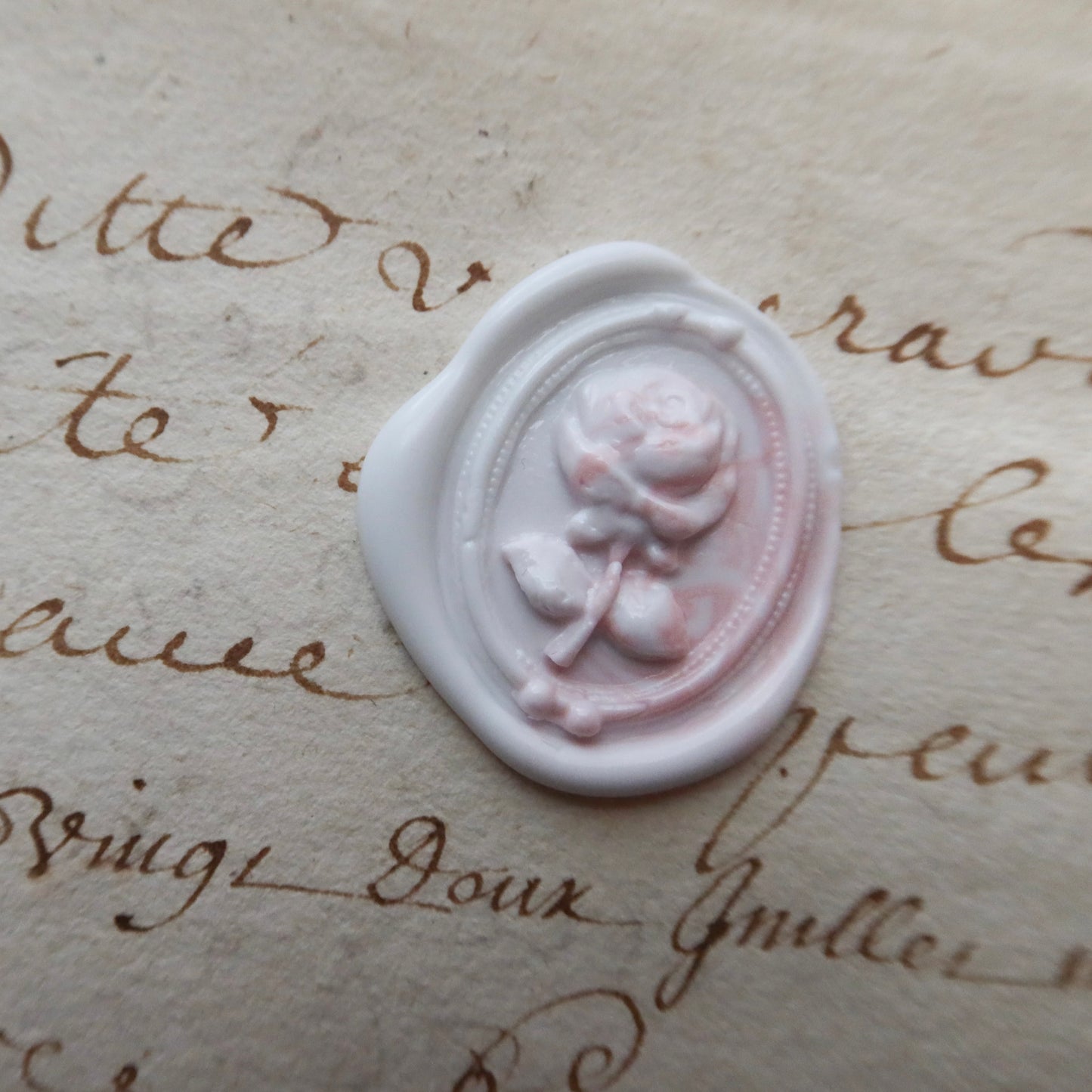 Vintage Rose Wax Seal