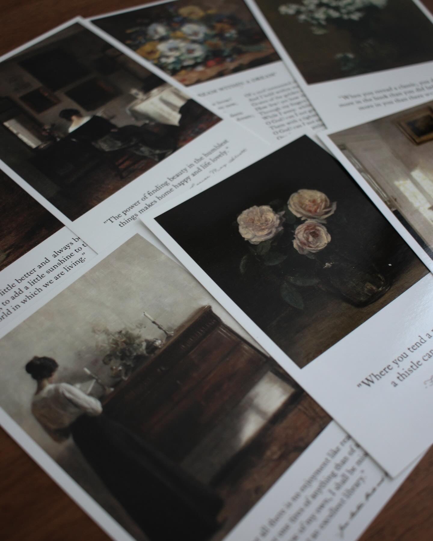 Postcard Set - Vignettes and Flowers of Old