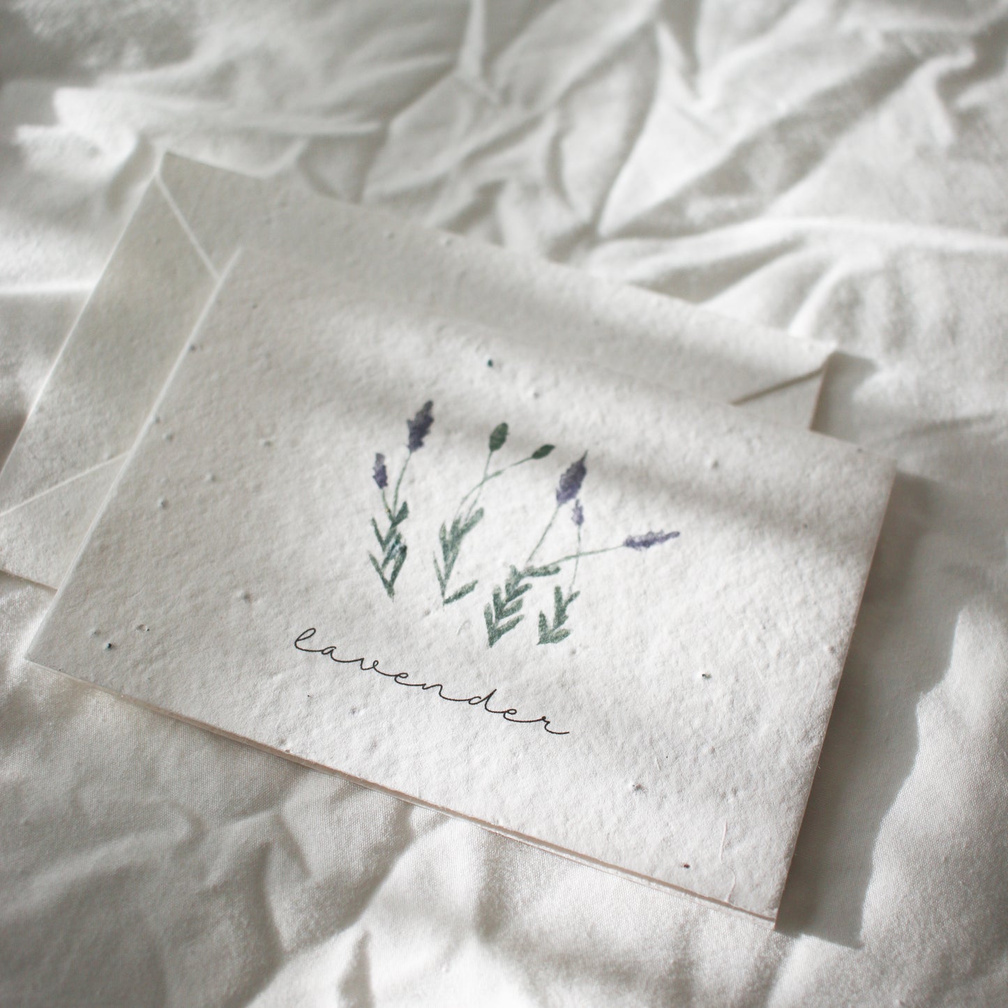 Plantable Lavender Watercolor Greeting Card