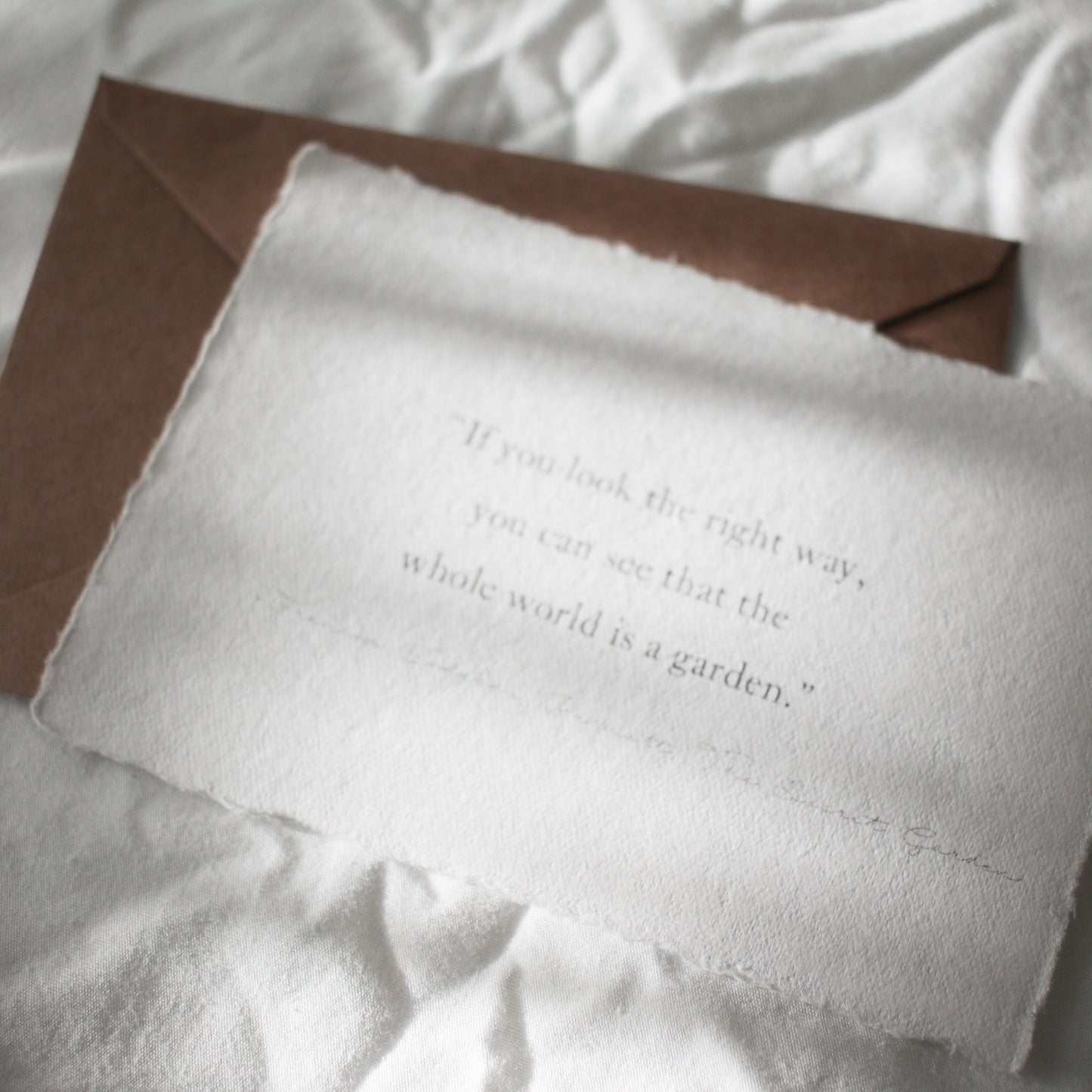 Deckled Edge Quote Card