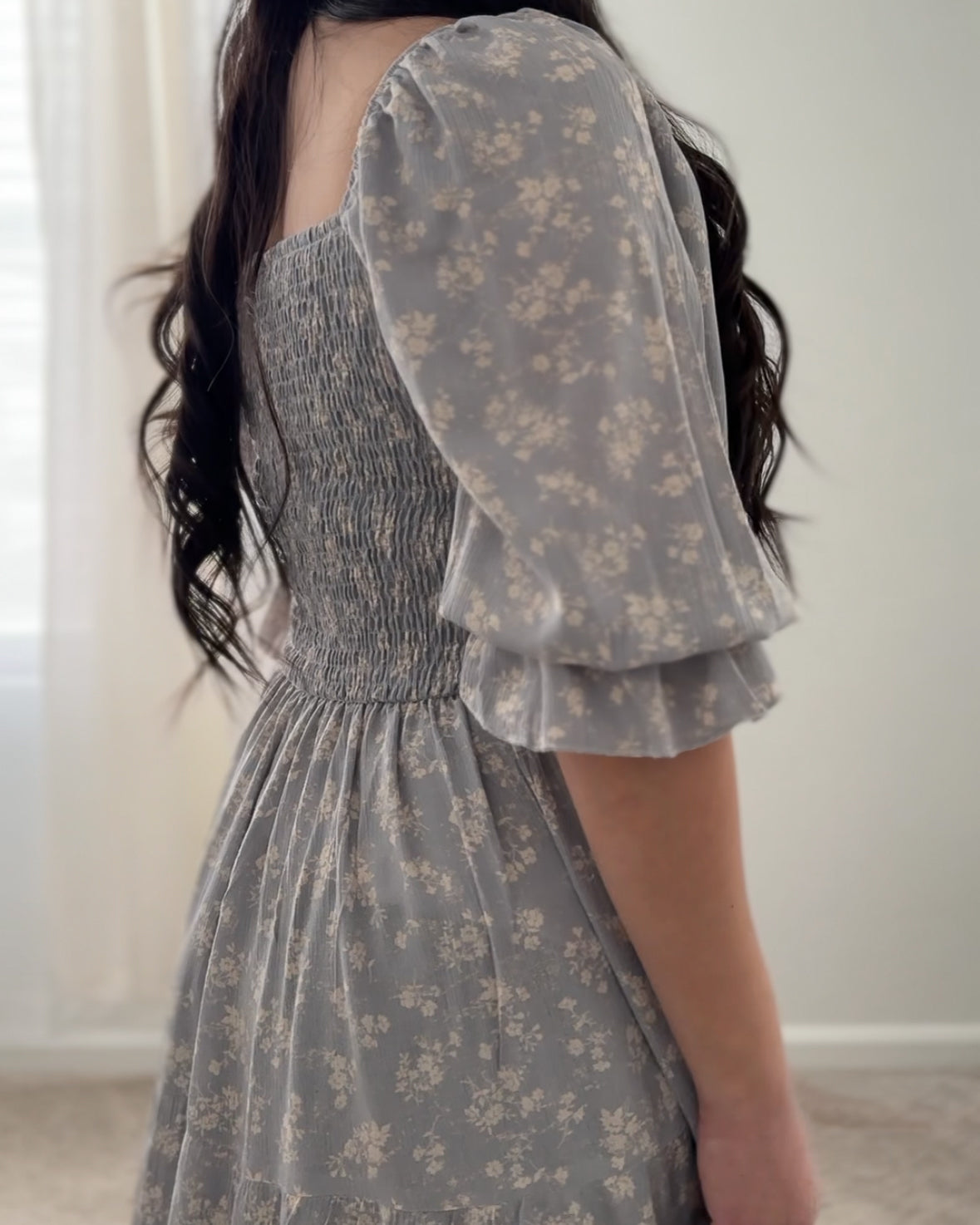 Faded Bluebell Fields Dress