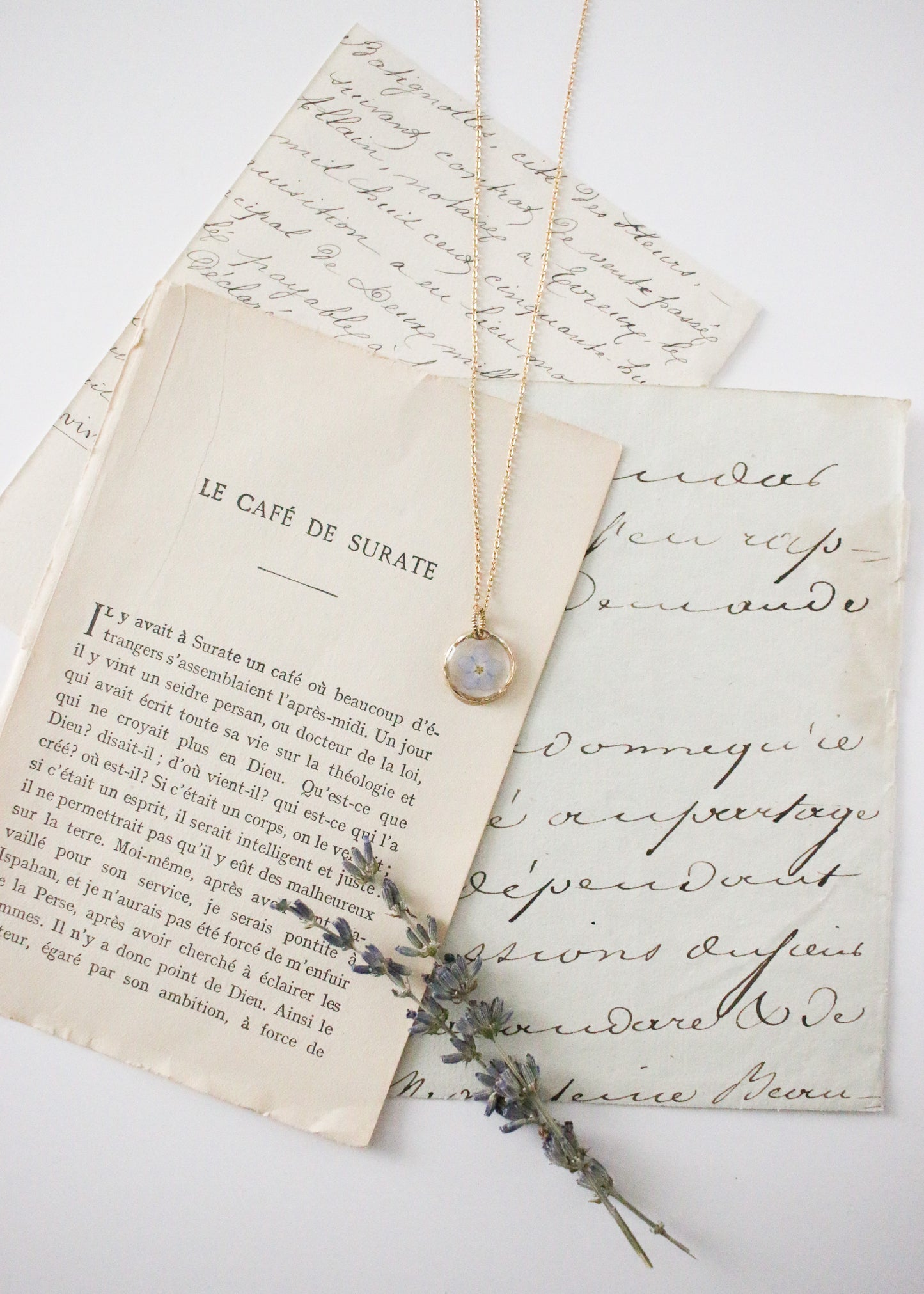 Pre Order Memories Necklace (forget me not)