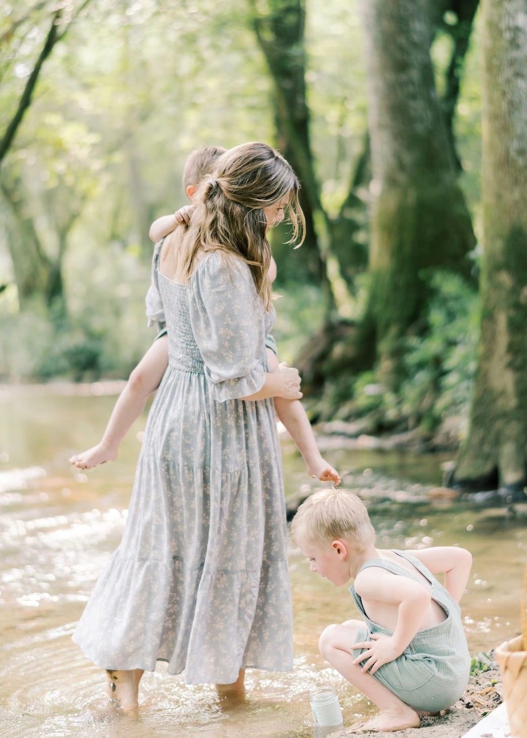 Faded Bluebell Fields Dress