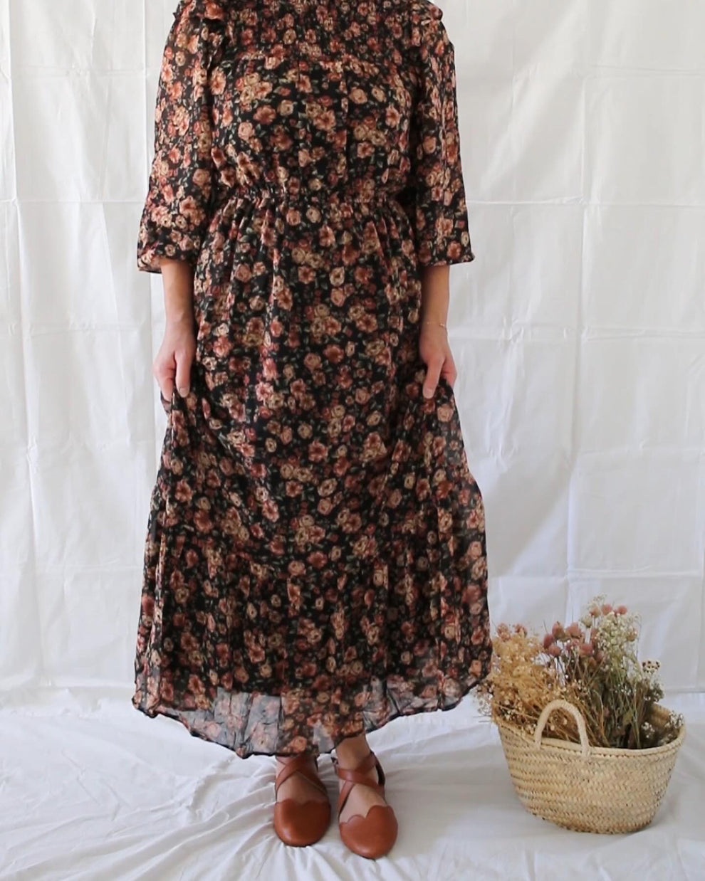 Secret Garden Dress-Brown main image 0