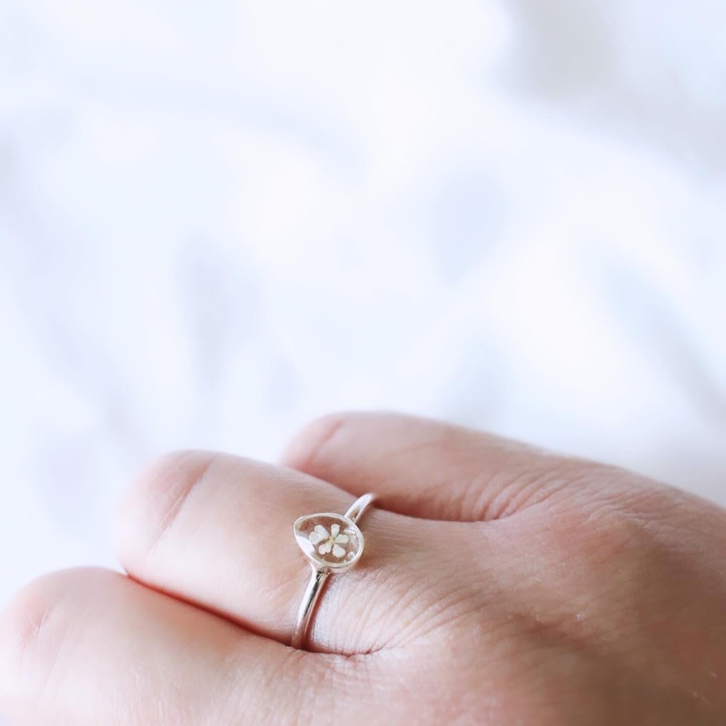 Silver Raindrops Ring