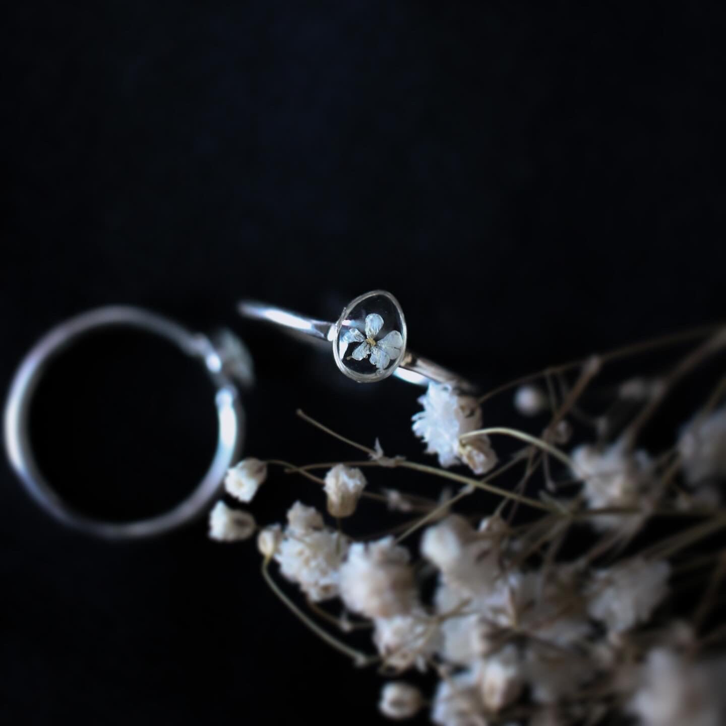 Silver Raindrops Ring