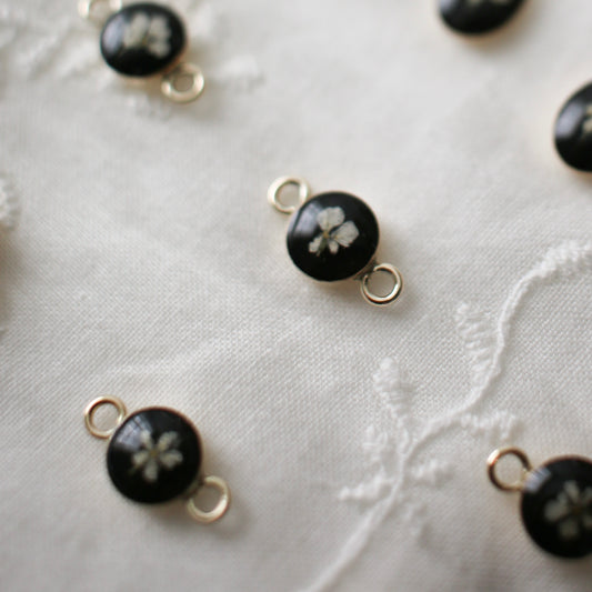 Gold filled connector with Queen Anne’s lace for bracelets (6mm)