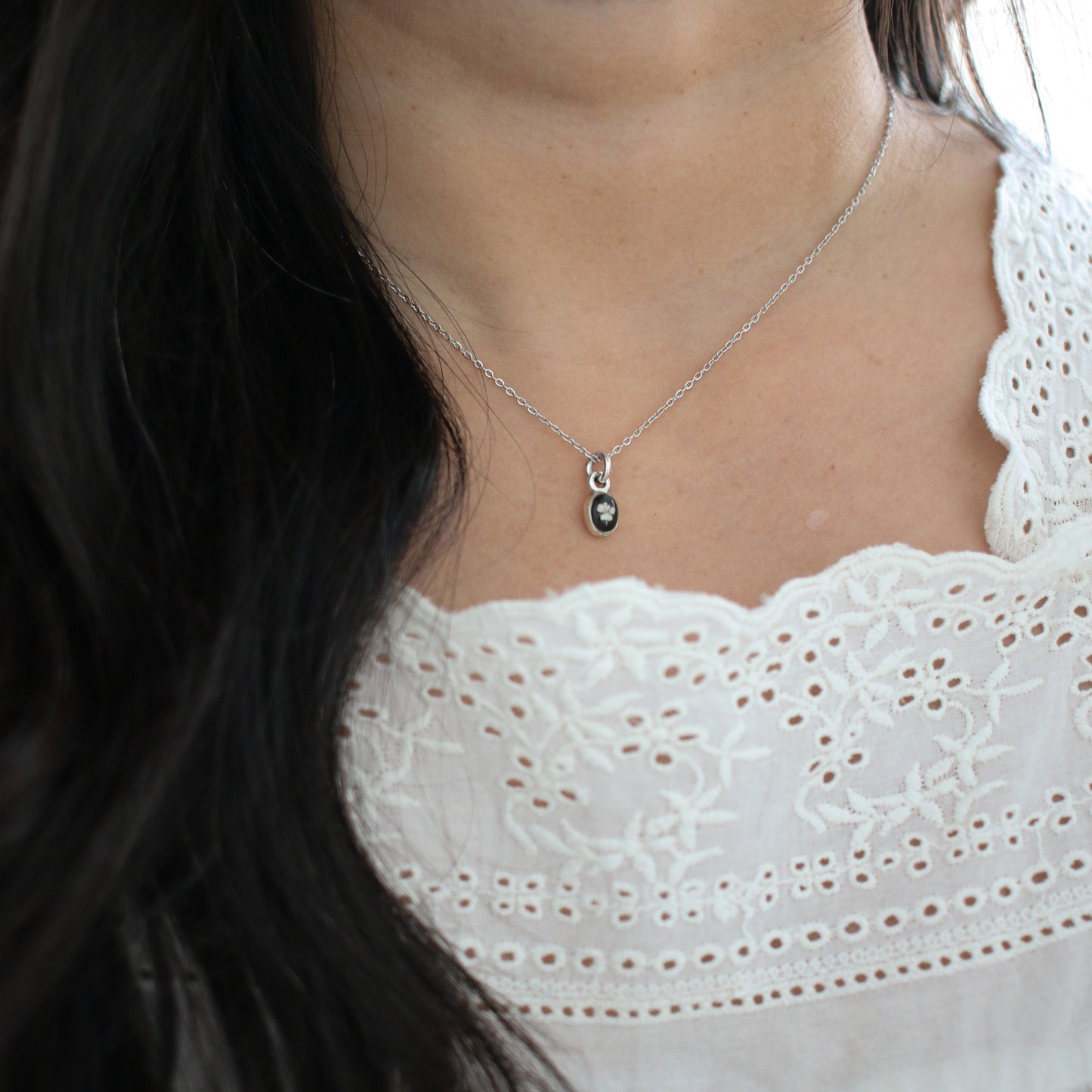 Demi Brooke Necklace in Silver