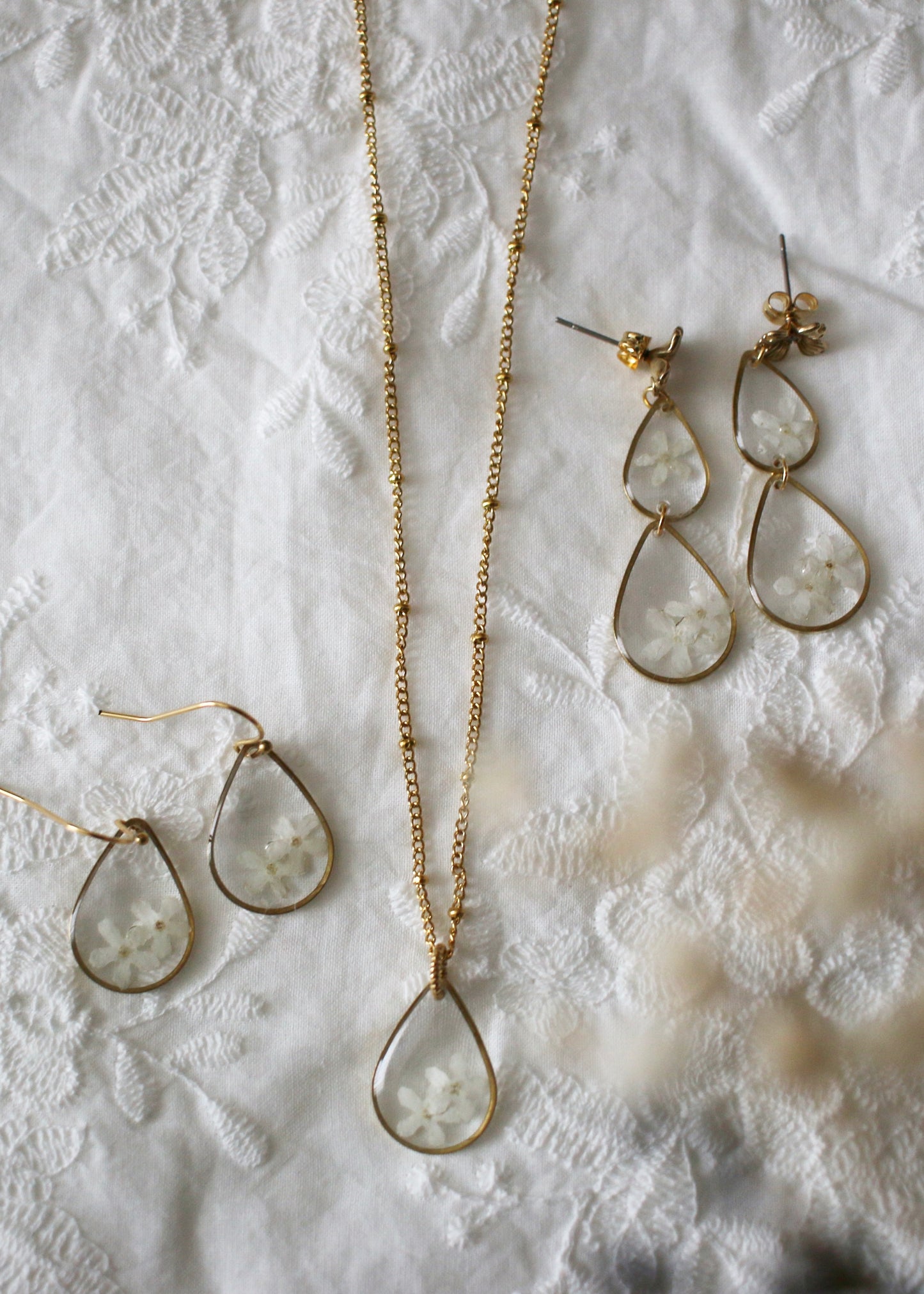 Fleur Drops Necklace