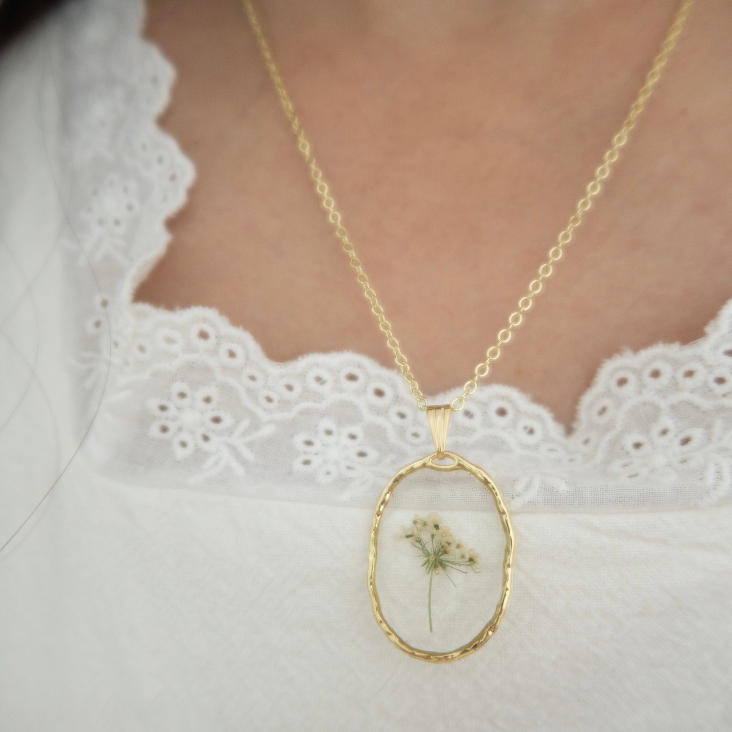 Pre Order Queen Anne's Lace Pendant