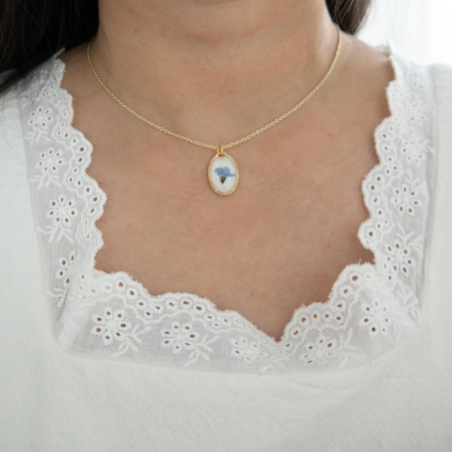 The Petit Forget Me Not Necklace