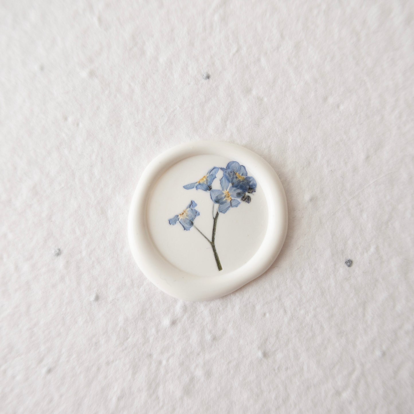 Pressed Forget Me Not Wax Seal